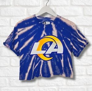 Los Angeles Rams Crop Top W/Rhinestones